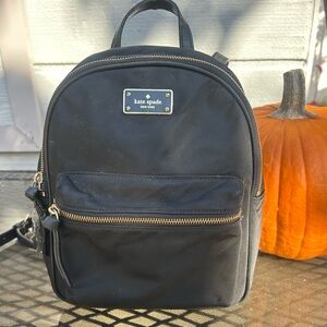 Kate Spade Black Mini Backpack